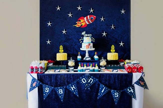 boys outer space themed party ideas